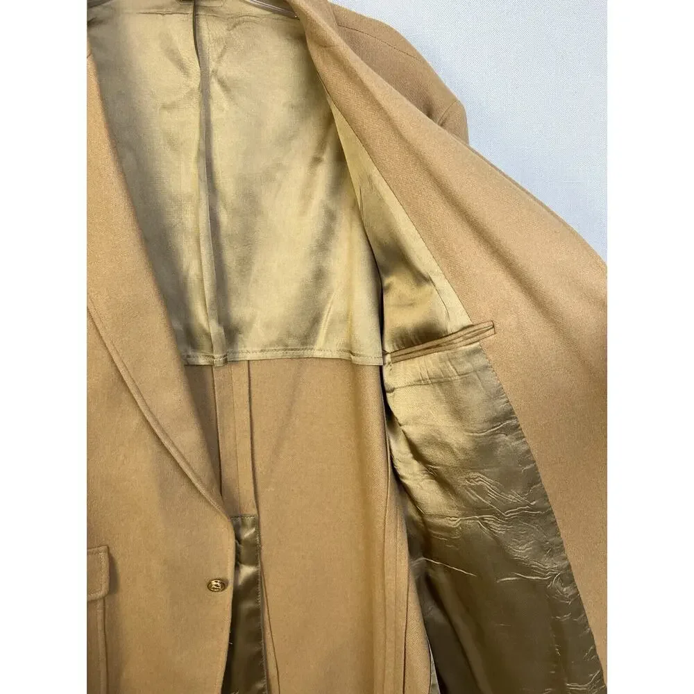 Oakbrook VIntage Wool Sports Jacket Men 46 L Camel Tan Work Business